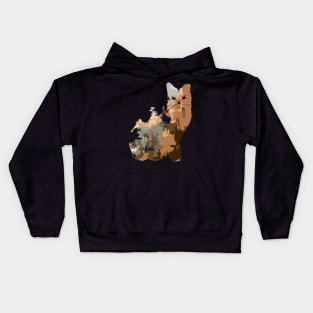 POTTER CAT IN ABSTRACT STYLE Kids Hoodie